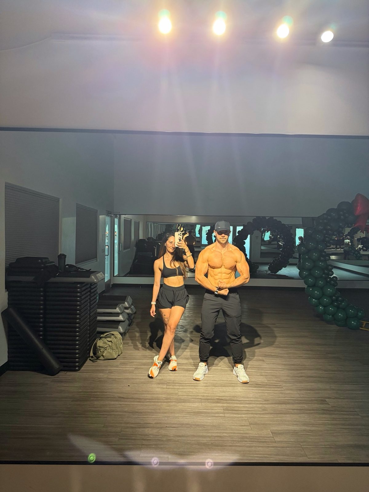 Ruben and Janeza together in the gym