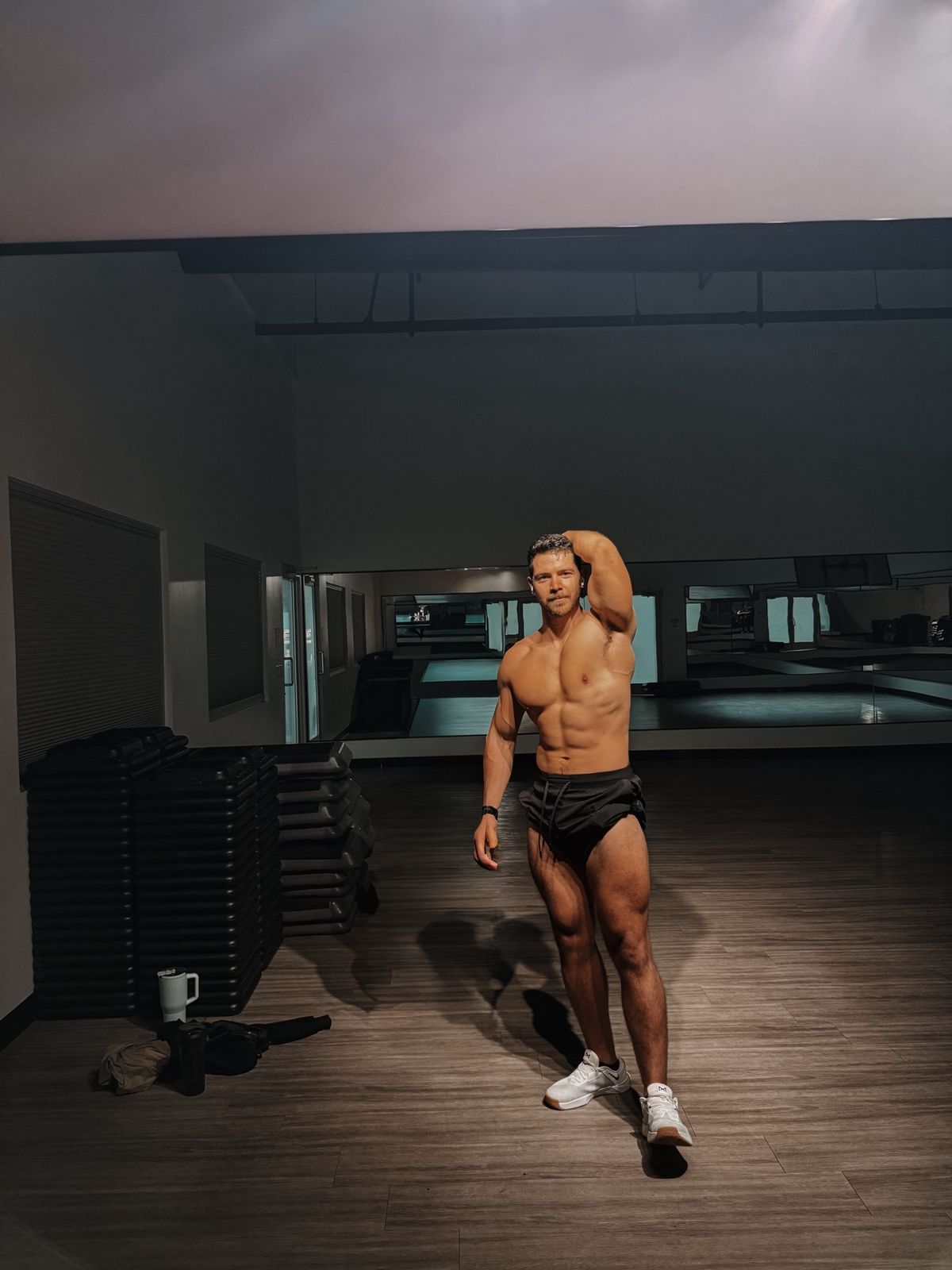 Ruben training in the gym